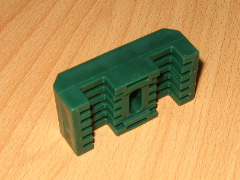 Příchytka 3D PVC ke čtyřhrannému sloupku - zelená